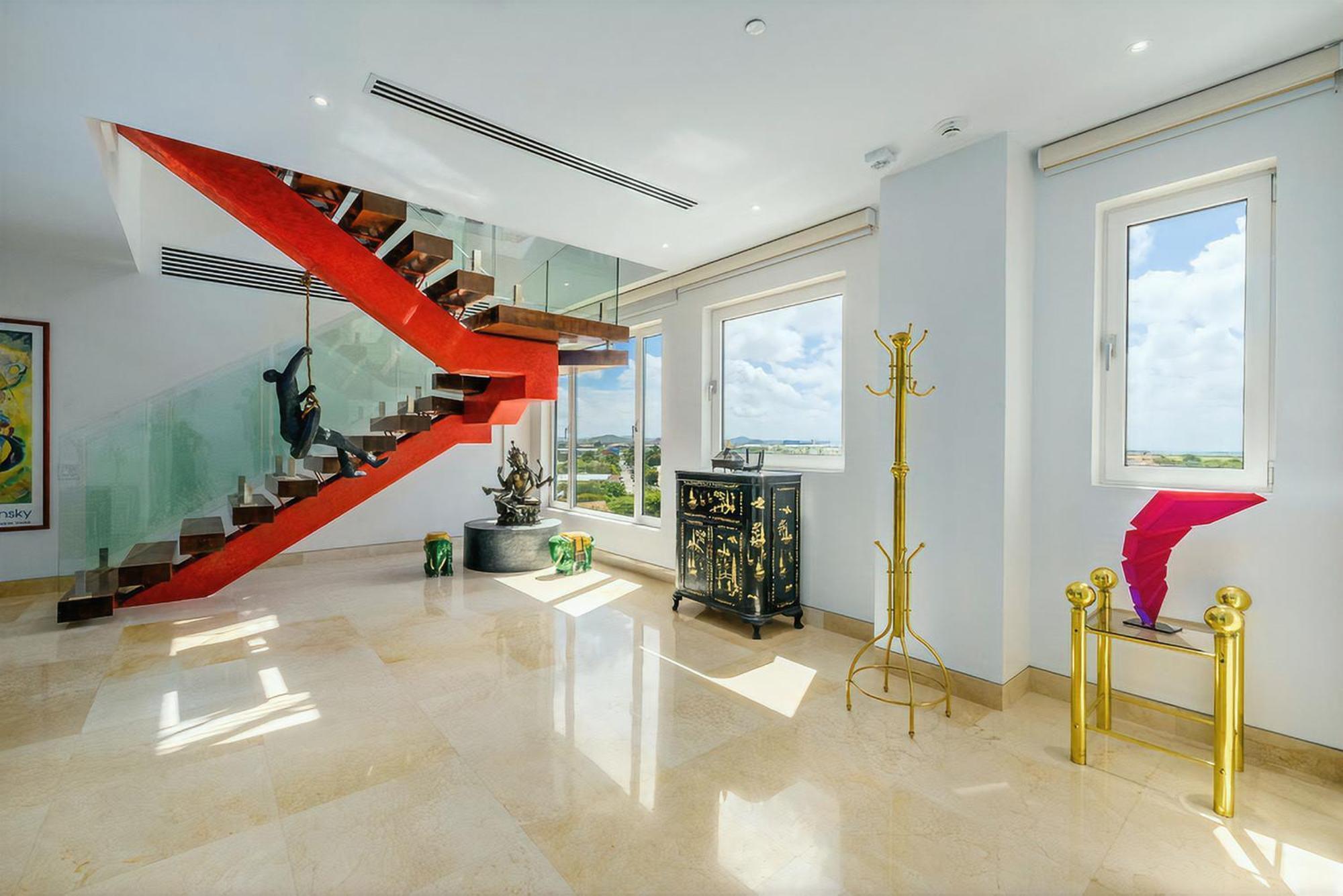 Coral 15: Oceanfront Penthouse With Private Pool And Theater Apartment Oranjestad
